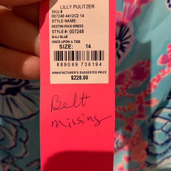 🛑🛑SOLD🛑🛑Lilly Pulitzer Destini Maxi Dress Once Upon a Time - Picture 3 of 3